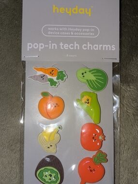 Target Heyday Pop-In Tech Charms - Fruit & Veggie Assorted Colors